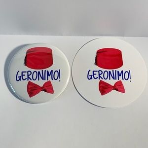 Handmade Dr Who button set 2”